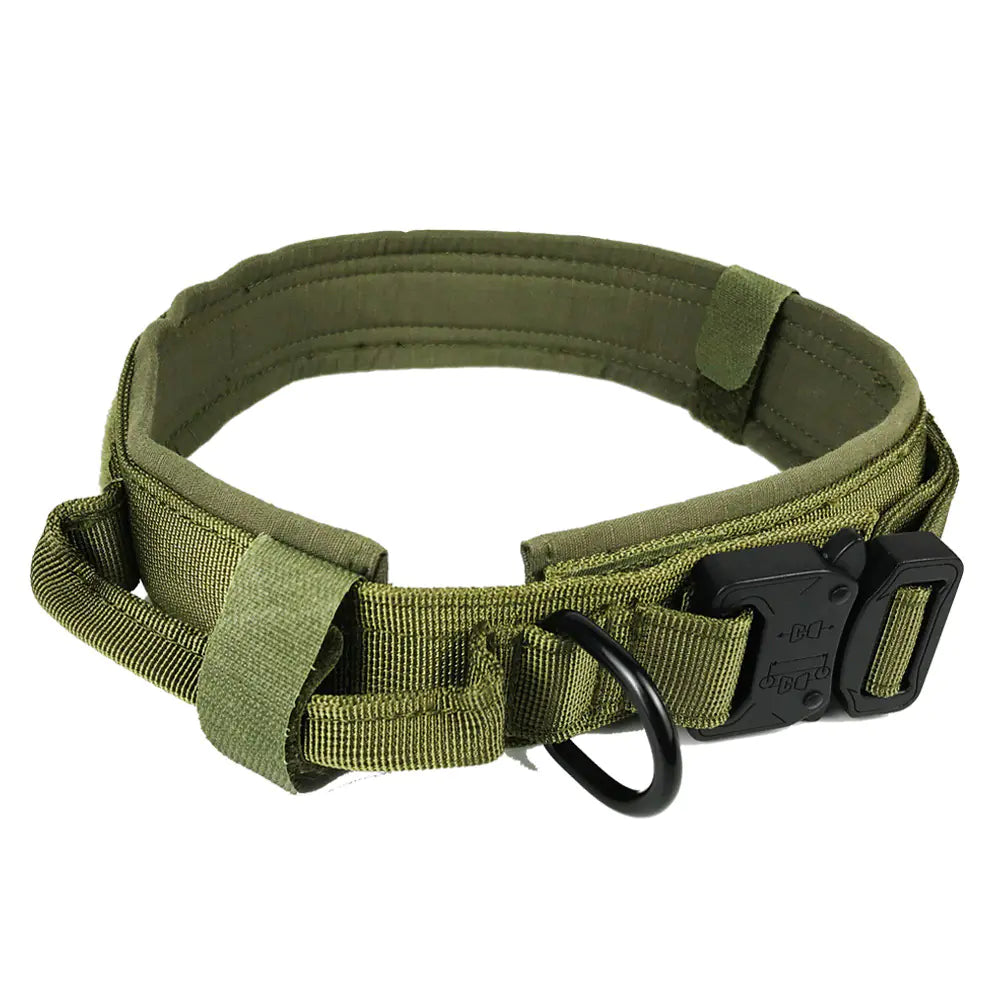 🐶Collar táctico ajustable para perro de camuflaje.
