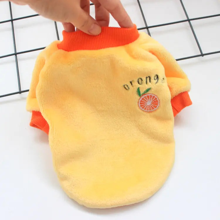Ropa de terciopelo para cachorros – abrigo de invierno cálido