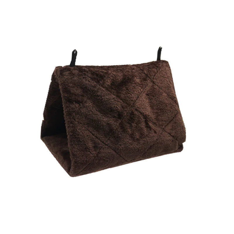 Casita cálida tipo tienda para jaulas🐦✨