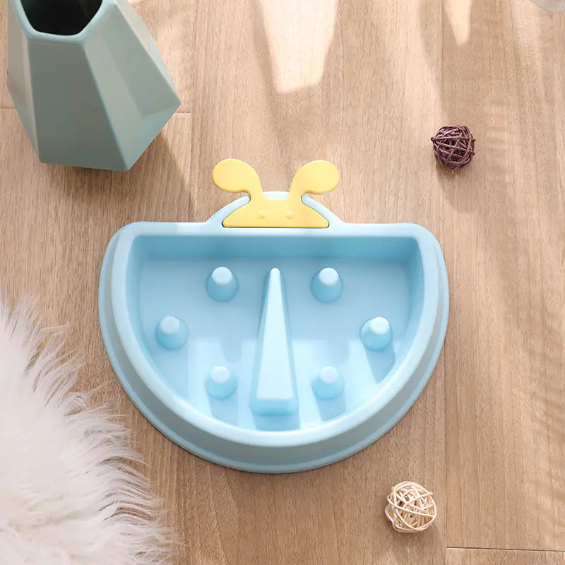 🐾🐞 Comedero para mascotas – Antiahogo y alimentación lenta para mascotas