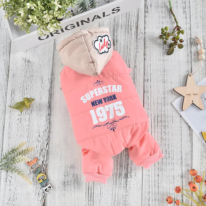 Abrigo para perros acolchado y grueso de algodón🐶