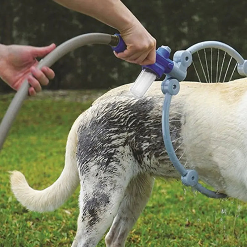🐶Herramienta de baño para mascotas de 360° con manguera plegable