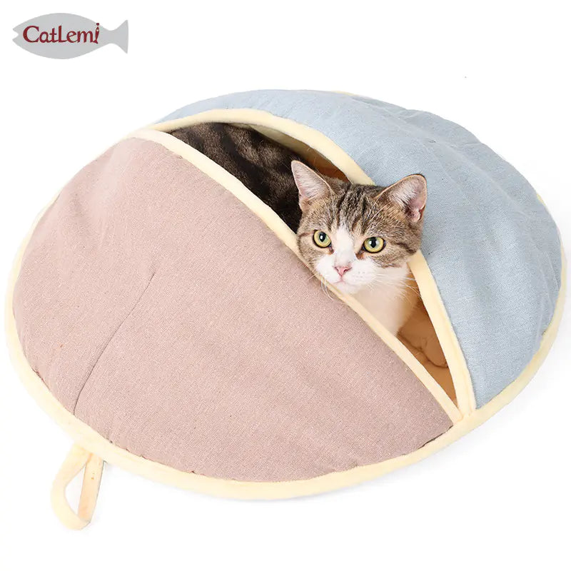Cama y Saco para Gatos con Diseño de Doble Uso😻🐾