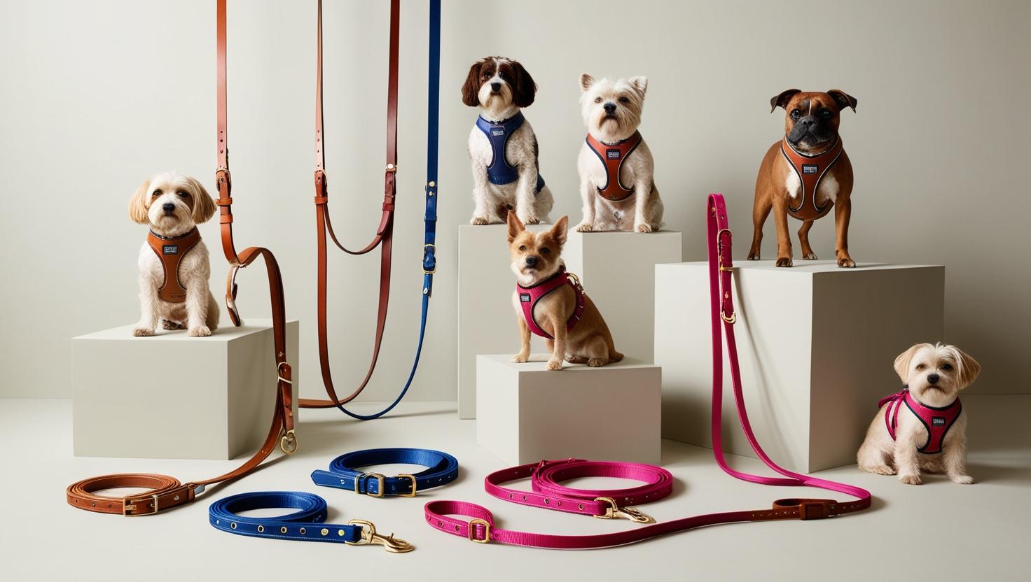 Arneses, collares y correas para perros
