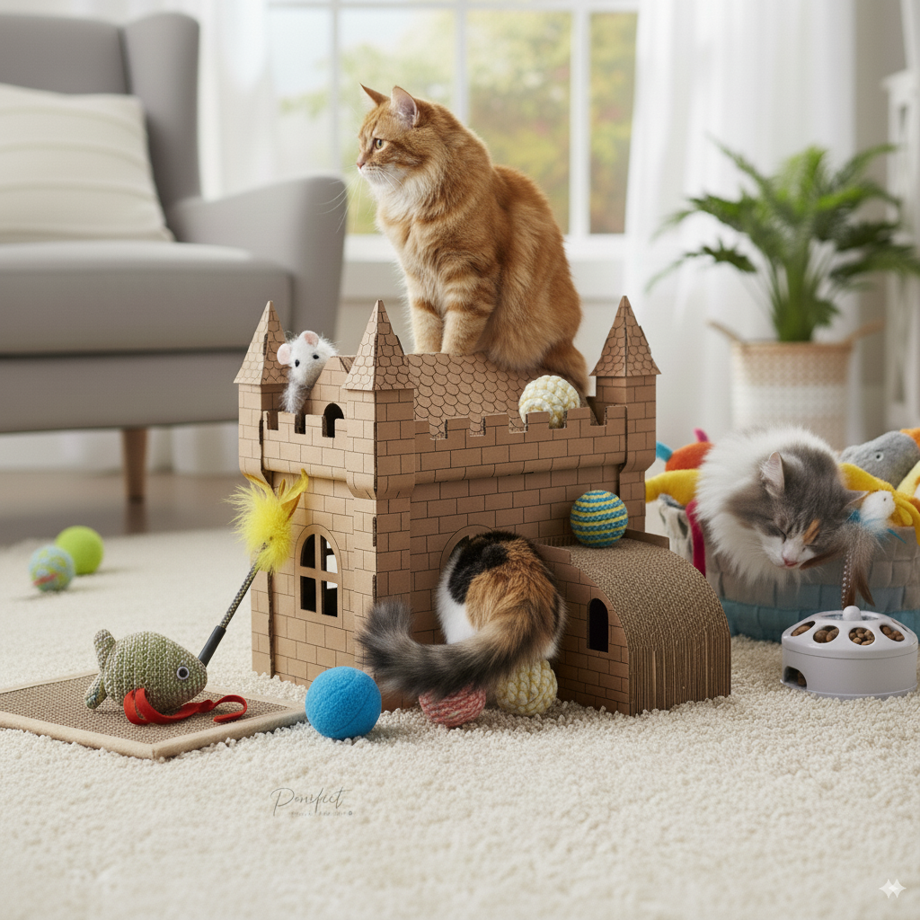 Juguetes para gatos.
