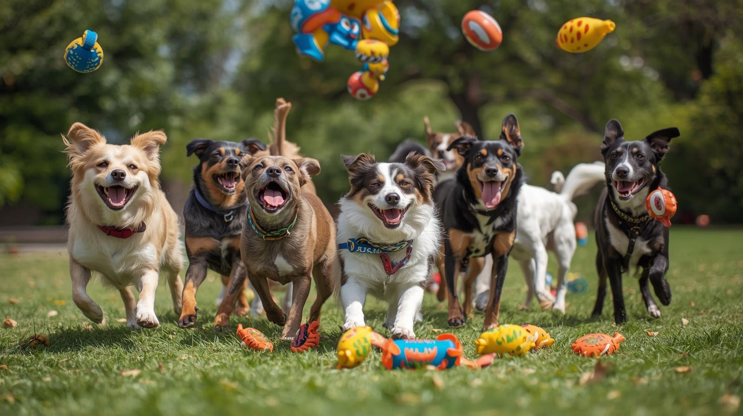 Juguetes para perros.