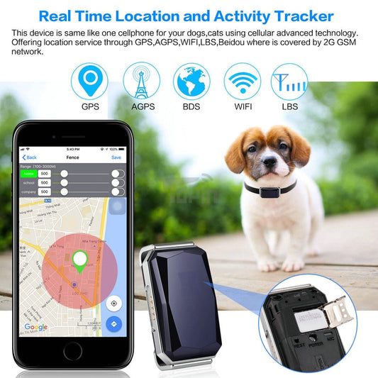 📍 Dispositivo Rastreador para Mascotas – Seguridad y Tranquilidad en Todo