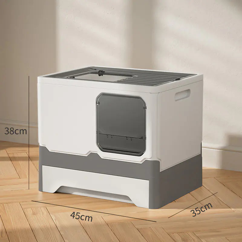 Arenero Cerrado XL para Gatos con Cajón Extraíble – Comodidad y Limpieza en Uno🐾😻