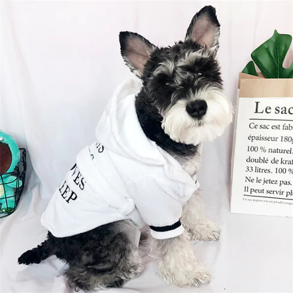 ✨ Albornoz Blanco con Capucha para Perros – Ropa de Mascota Súper Cómoda