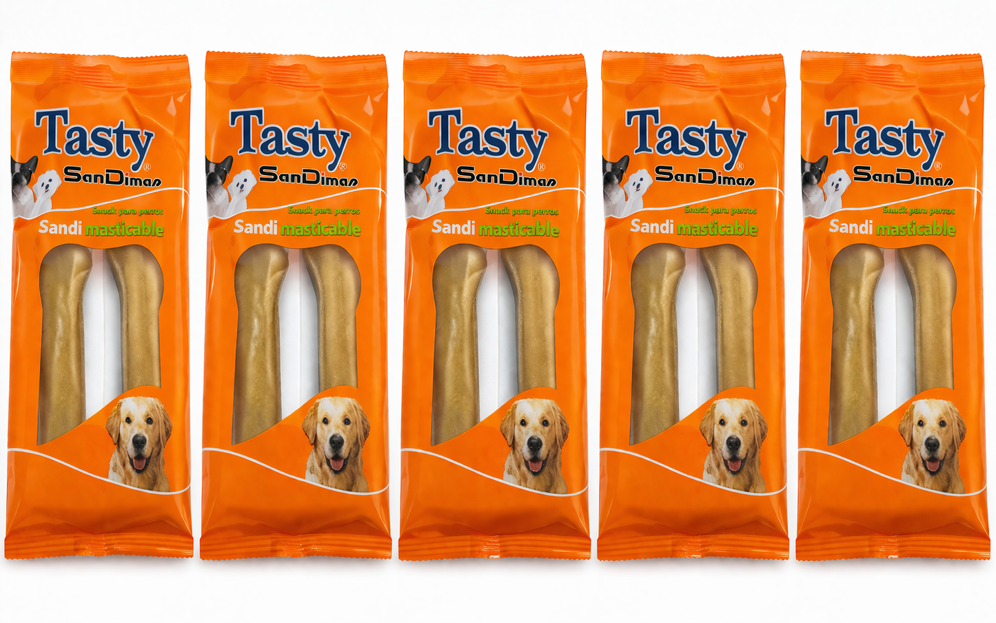 🐾 Hueso Vacuno Prensado 11 cm (Pack x2)snack natural!