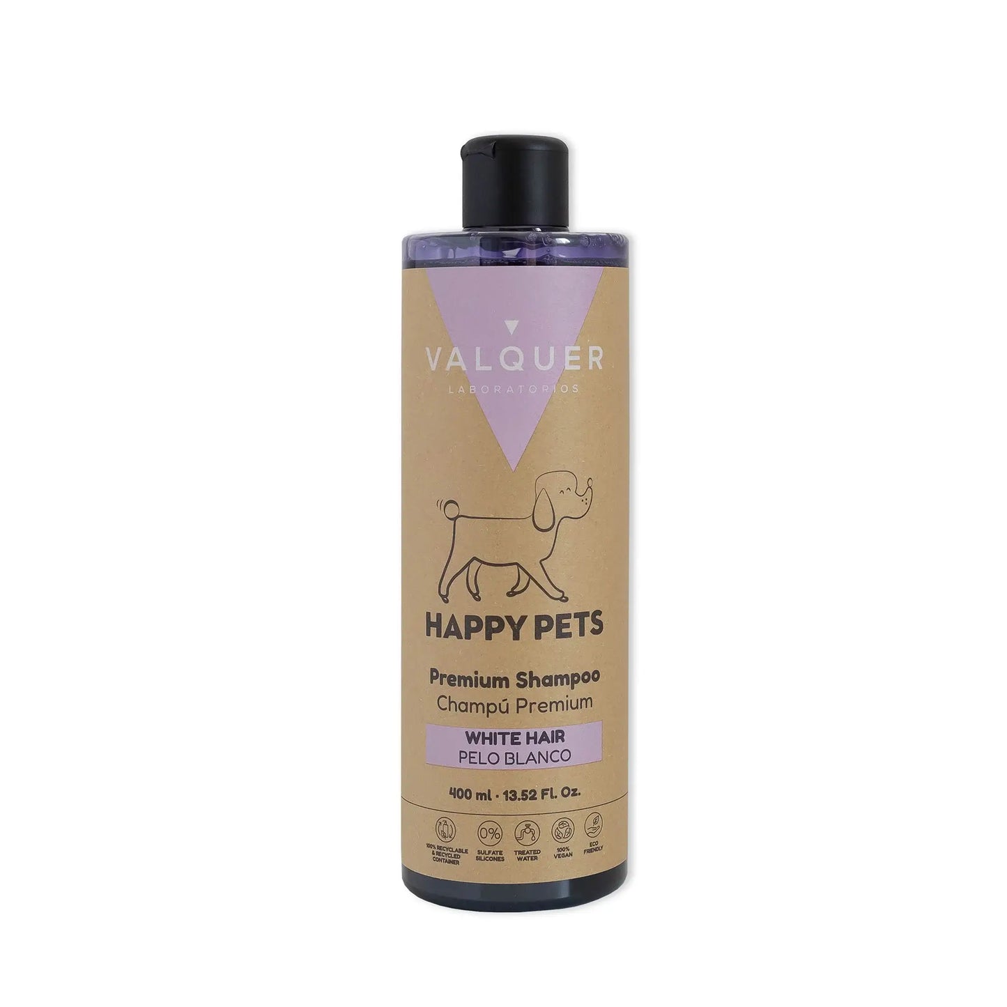 Champú Premium para Mascotas de Pelo Blanco con vitamina B5 - 400 ml