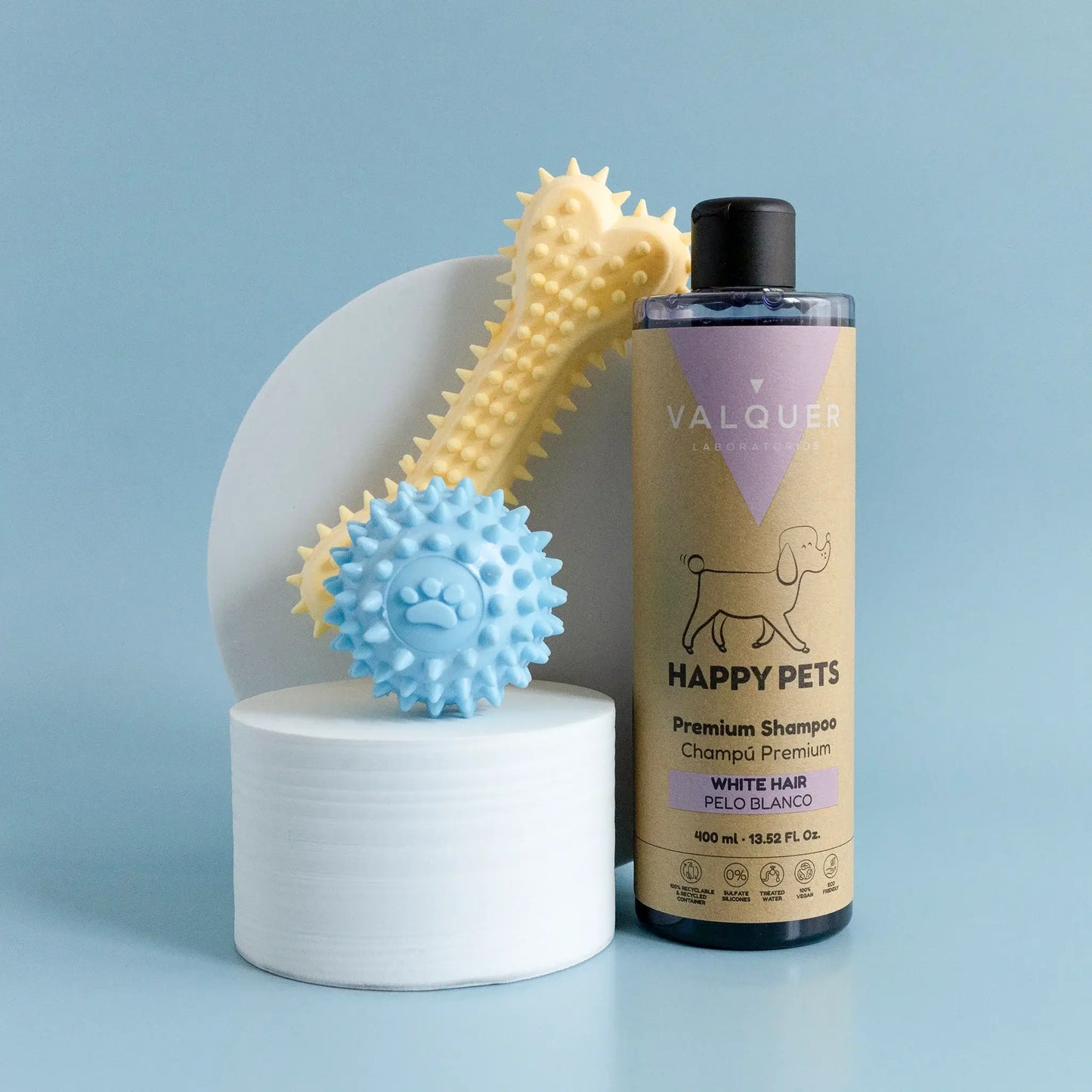 Champú Premium para Mascotas de Pelo Blanco con vitamina B5 - 400 ml