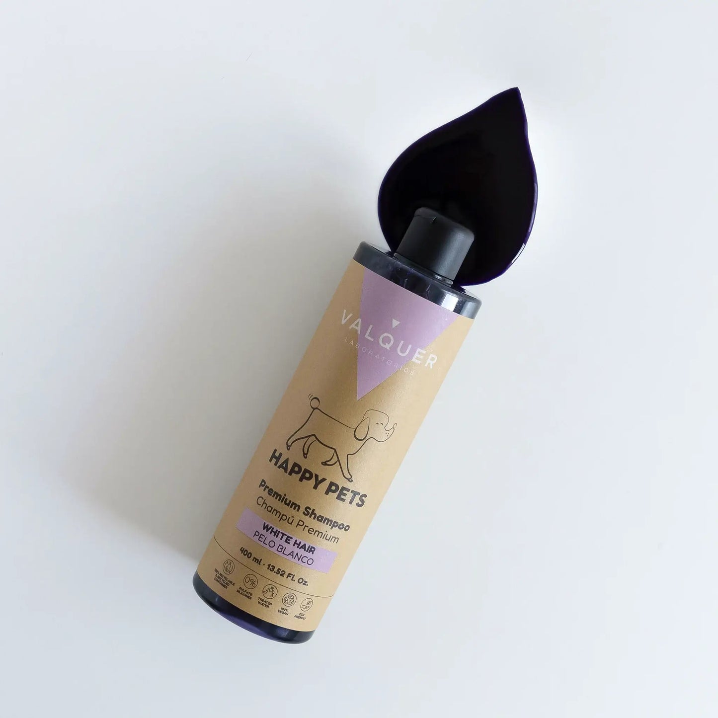 Champú Premium para Mascotas de Pelo Blanco con vitamina B5 - 400 ml