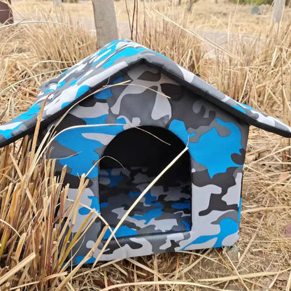🏡 Casita impermeable de exterior para perros y gatos — tela Oxford resistente
