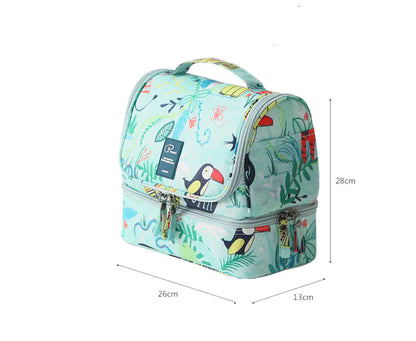 Neceser impermeable de gran capacidad con estampado, para viajes con mascotas🐾🌏