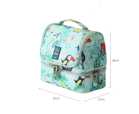Neceser impermeable de gran capacidad con estampado, para viajes con mascotas🐾🌏