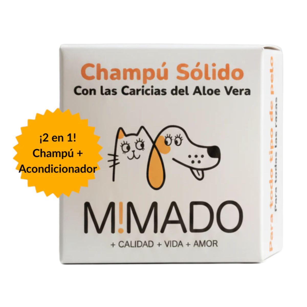 Champú Sólido Natural para Perros y Gatos con Aloe Vera – Hidratación y Calma para Pieles Sensibles y Atópicas 🛁