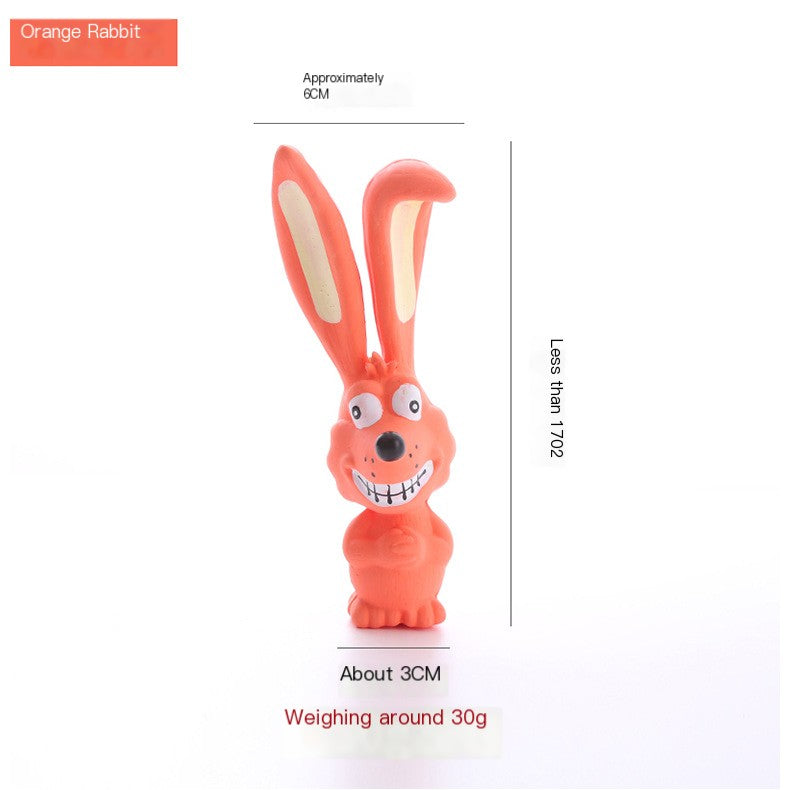 Conejito de Látex para Perros – Masticable y con Sonido🐶🐾