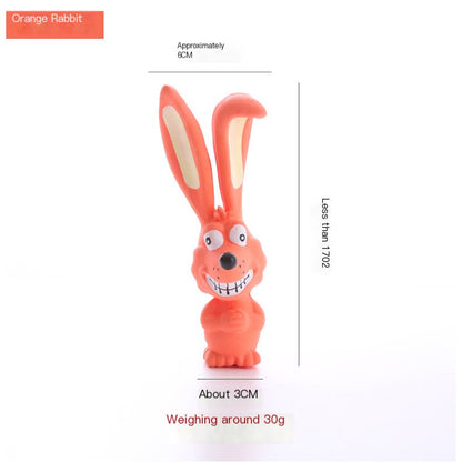 Conejito de Látex para Perros – Masticable y con Sonido🐶🐾