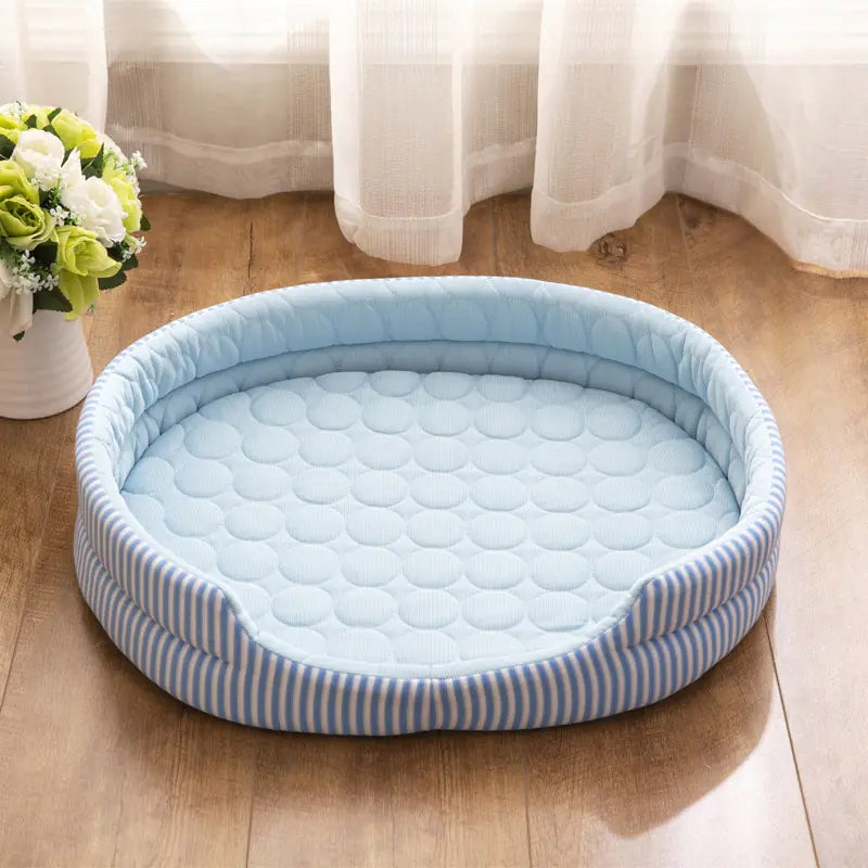 Cama Fresquita para Mascotas con Tejido de Hielo – Comodidad Todo el Año❄🐾