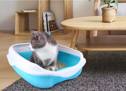 Arenero Grande Semicerrado para Gatos con Control de Olores😻