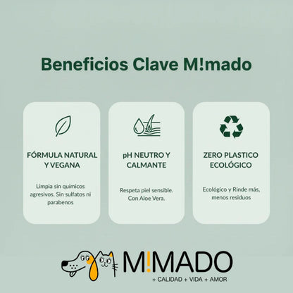 Champú Sólido Natural para Perros y Gatos con Aloe Vera – Hidratación y Calma para Pieles Sensibles y Atópicas 🛁