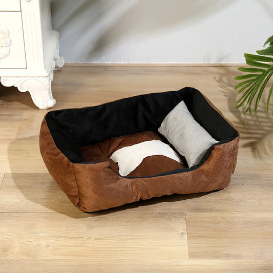 🏡 Villa Descanso para mascotas – Cama Cómoda y Elegante