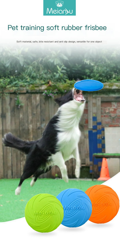Meianju Frisbee para Perros - Juguete Interactivo para Entrenamiento de Mascotas