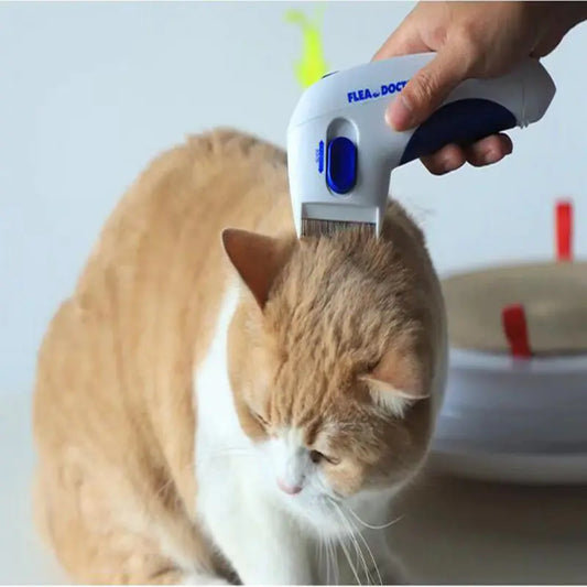 🐾 Peine Eléctrico FleaDoctor para Mascotas – Eliminación de Pulgas y Piojos