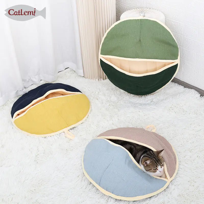 Cama y Saco para Gatos con Diseño de Doble Uso😻🐾