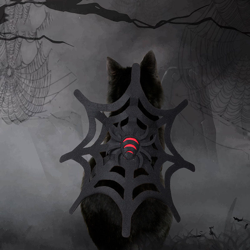 Set de decoración de telaraña para gato y perro de Halloween🎃