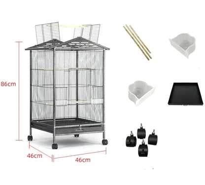 Jaula Aviario Premium de Aleación Multifuncional