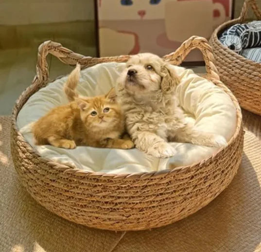 Cama artesanal para mascotas