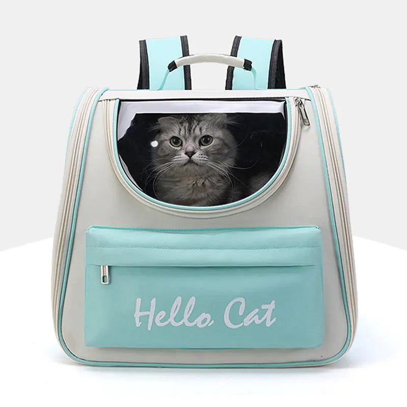 😻Nueva Mochila Transportadora para Gatos – Diseño Transparente y Espacioso