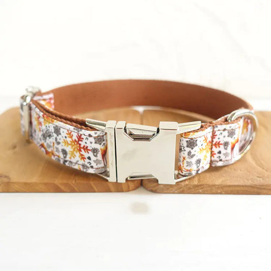 🎄 Collar navideño dorado para perro hecho a mano – de MUTTCO