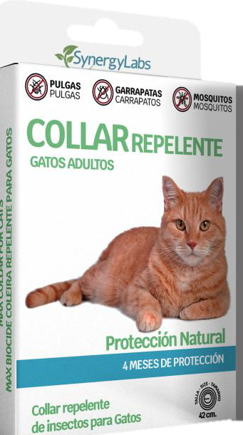 🟢 Collar Repelente para Gatos Adultos – Protección Natural Premium
