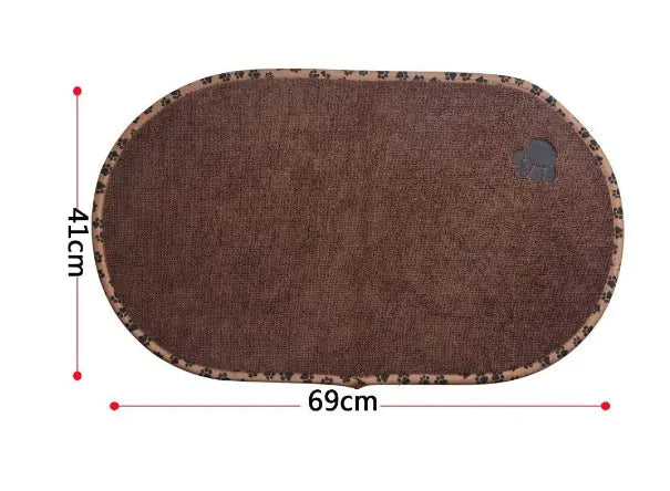 🐾Alfombrilla para Comida de Mascotas, Antideslizante y Lavable para Gatos y Perros