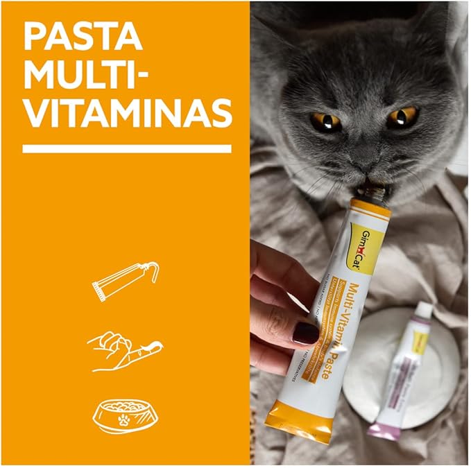 GimCat Multi-Vitamin Professional – Defensas fuertes, energía diaria y pelaje radiante 50g