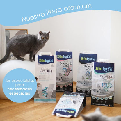 💎 Biokat’s Diamond Care Multicat – Arena para Gatos 8 L
