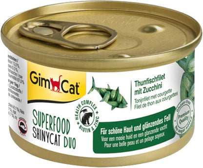 🐟 GimCat ShinyCat Duo – Atún y Calabacín (70 g)