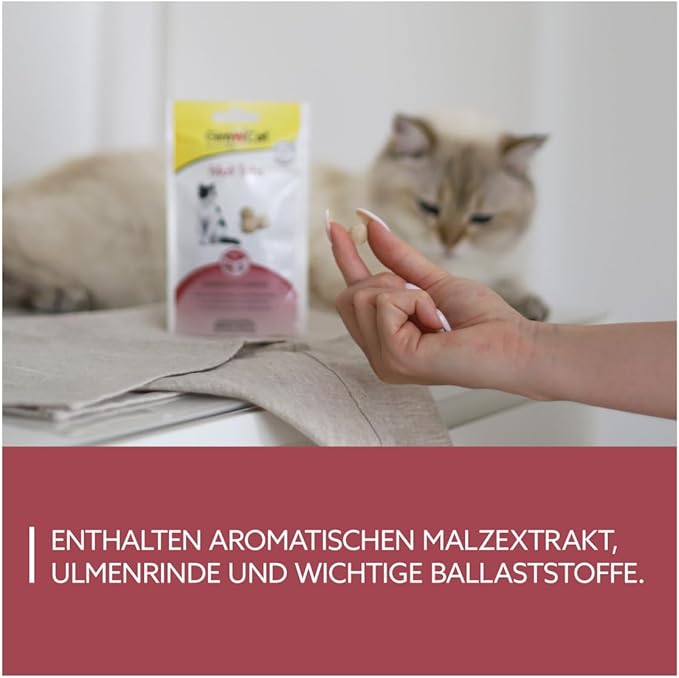 🐾 GimCat Malt Tabs – Snacks con malta para gatos 🌿