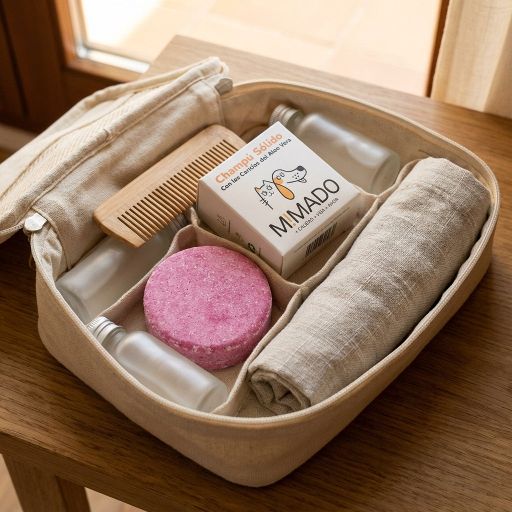 Champú Sólido Natural para Perros y Gatos con Aloe Vera – Hidratación y Calma para Pieles Sensibles y Atópicas 🛁