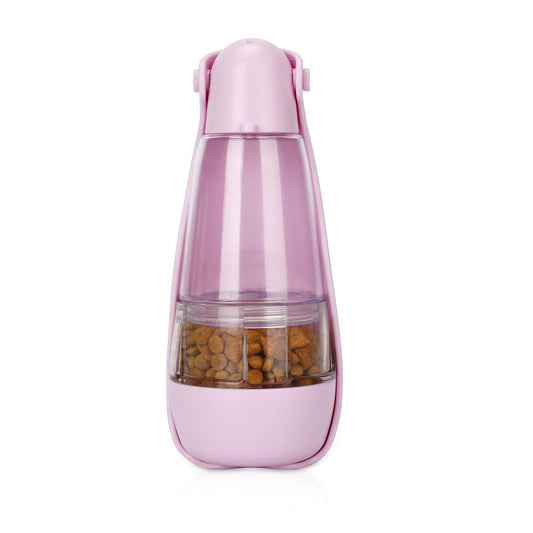 Botella de Agua Portátil para Mascotas – 2 en 1 para Perros y Gatos🐾