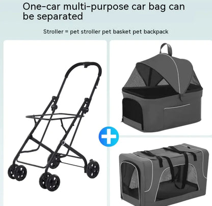 Carrito Plegable y Ligero para Perros Pequeños y Gatos🐾❤