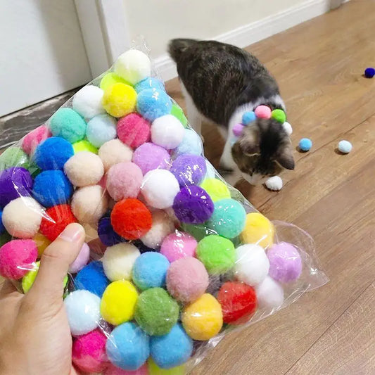 🐱🎯 Juguete Interactivo para Gato con Lanzador de Pelotas de Felpa