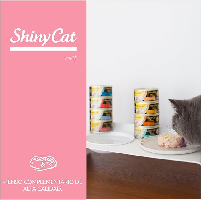🐱 GimCat ShinyCat Filet – Pollo con Gambas 70 g