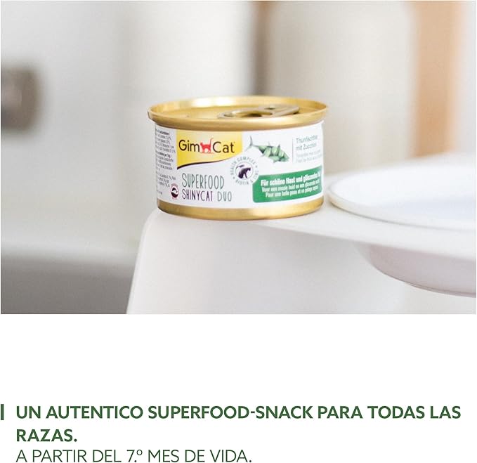 🐟 GimCat ShinyCat Duo – Atún y Calabacín (70 g)