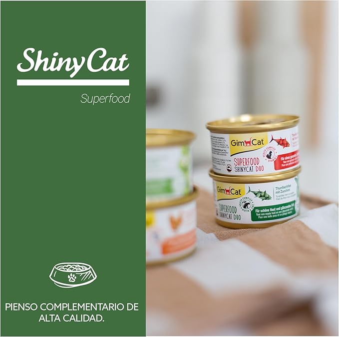 🐟 GimCat ShinyCat Duo – Atún y Calabacín (70 g)