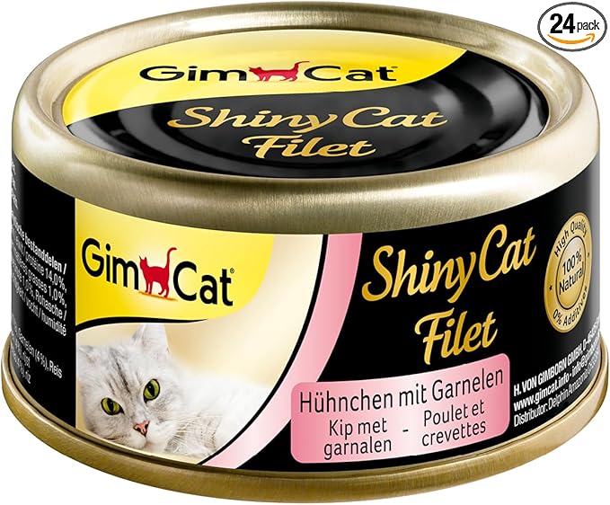 🐱 GimCat ShinyCat Filet – Pollo con Gambas 70 g