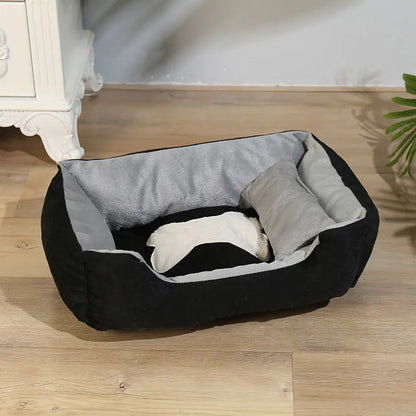 🏡 Villa Descanso para mascotas – Cama Cómoda y Elegante